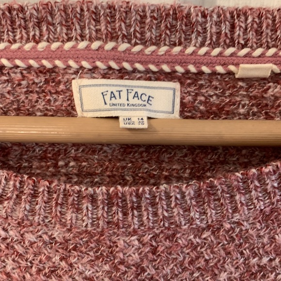 Fat Face red & white sweater - Picture 3 of 5